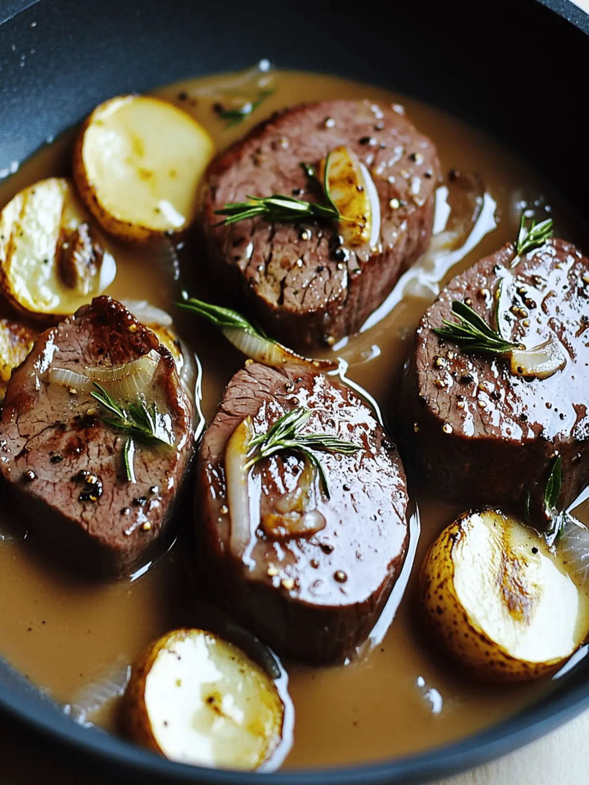 Zartes Rinderfilet mit Balsamico- und Sahnesoße 3 Zartes Rinderfilet mit Balsamico- und Sahnesoße