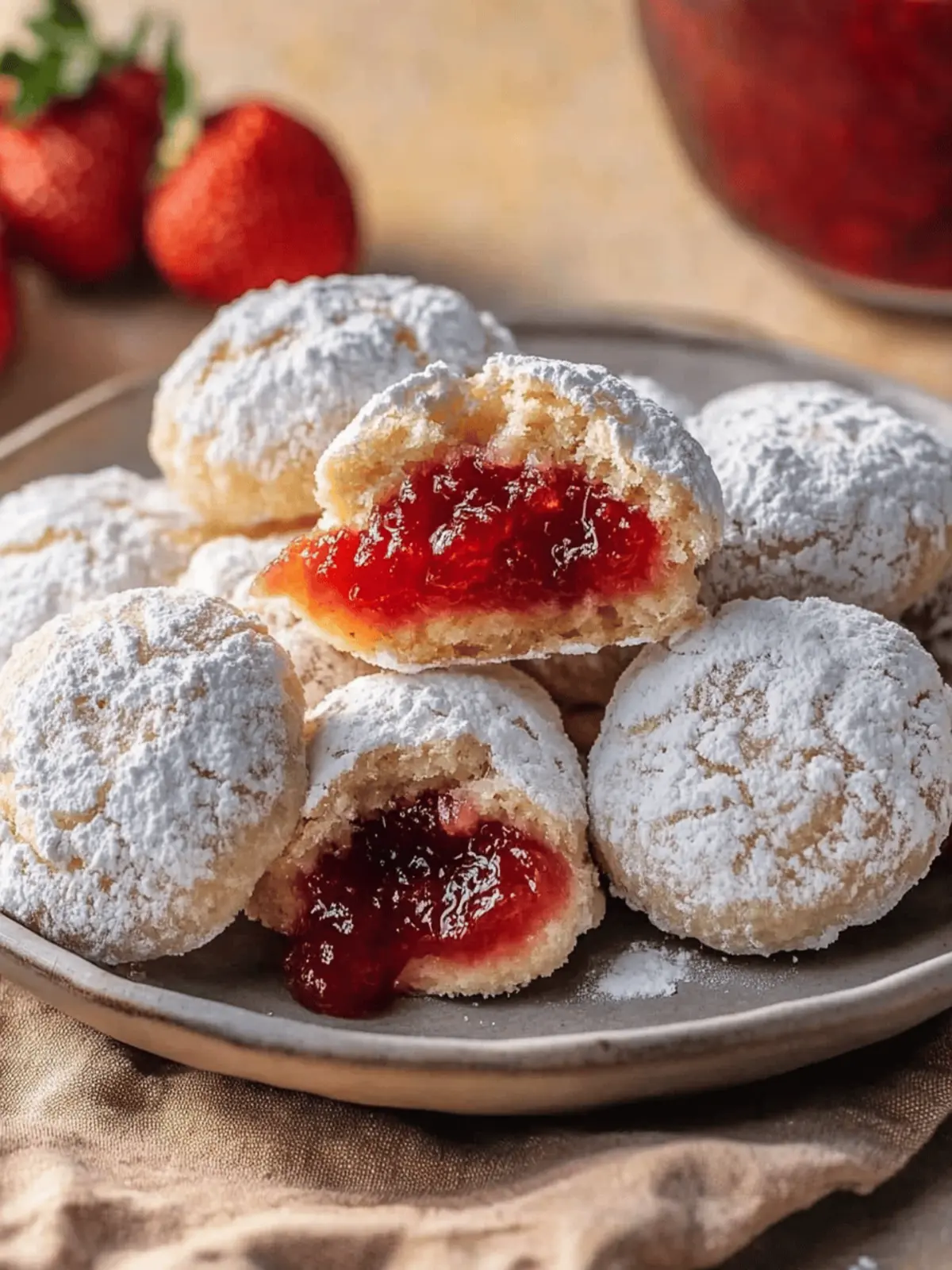 Marmeladenfüllte Kuchen vom Blech leicht gemacht 4 Marmeladenfüllte Kuchen von einem Backblech