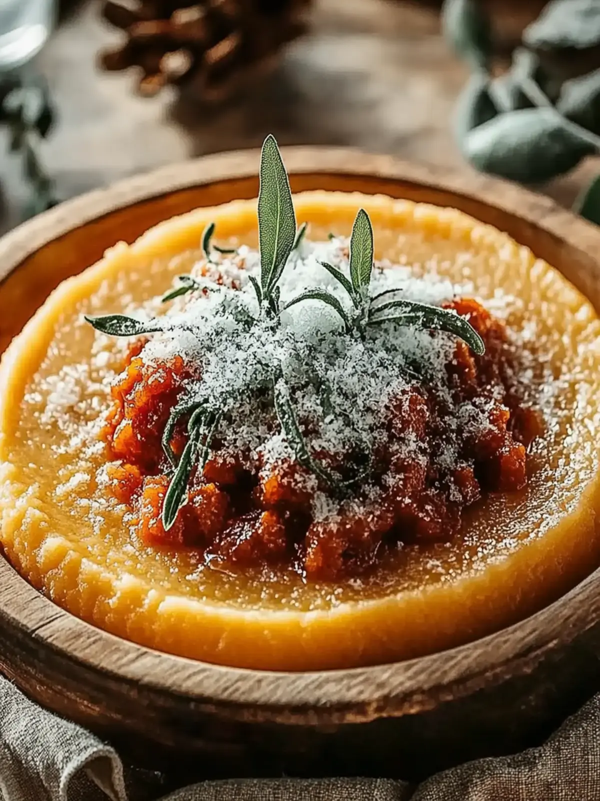 Kürbis-Polenta mit Salbeibutter für Gemütlichkeit 3 Kürbis-Polenta mit Salbeibutter