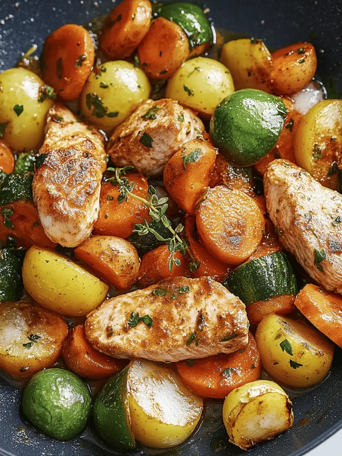 Hühnchen-Pfanne mit Gemüse – Gesund & Lecker! 4 Hühnchen-Pfanne mit Gemüse