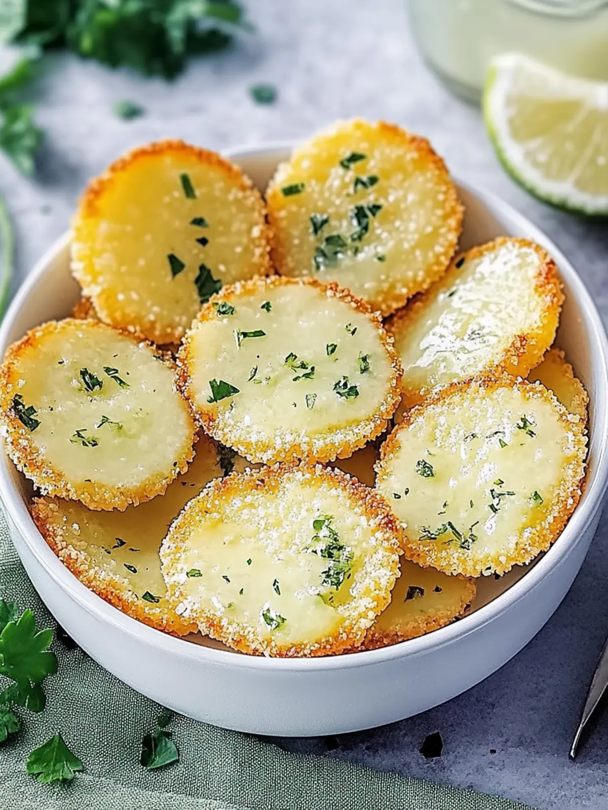 Knuspriges Airfryer Kohlrabi-Schnitzel mit Kräutern