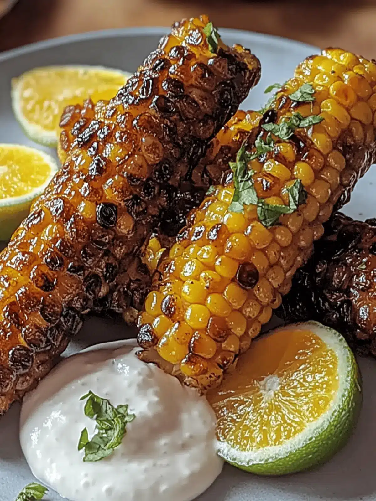 Vegane Maisrippchen mit Chili und Limettencreme genießen 4 Vegane Maisrippchen mit Chili und Limettencreme