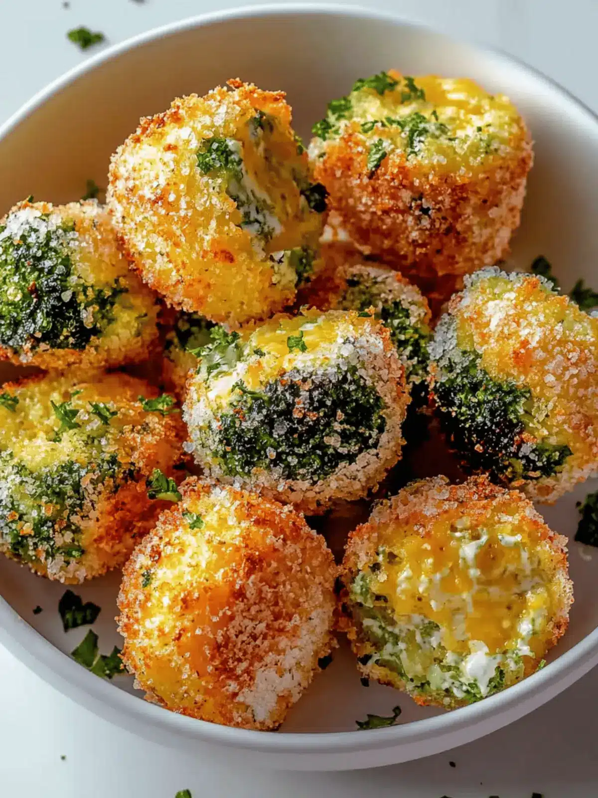 Knusprige Brokkoli- und Käsenuggets