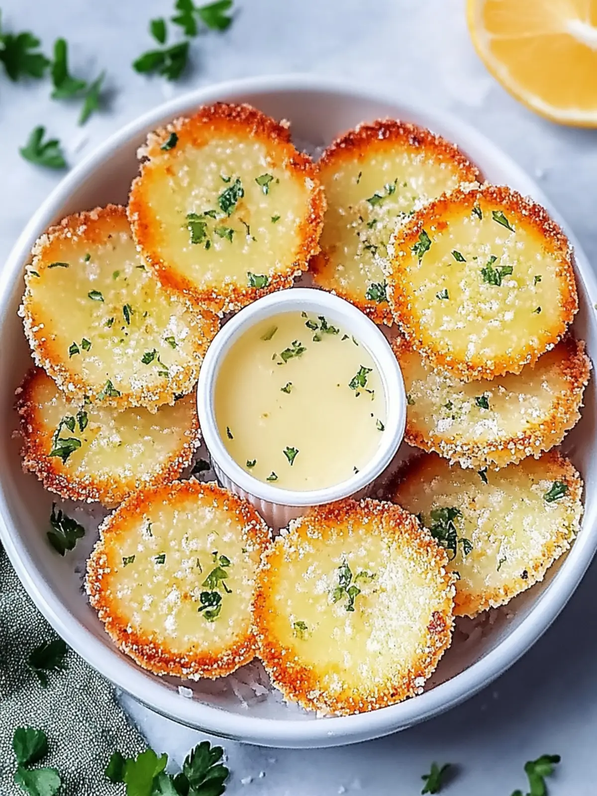 Knuspriges Airfryer Kohlrabi-Schnitzel mit Kräutern 4 Knuspriges Airfryer Kohlrabi-Schnitzel mit Kräutern