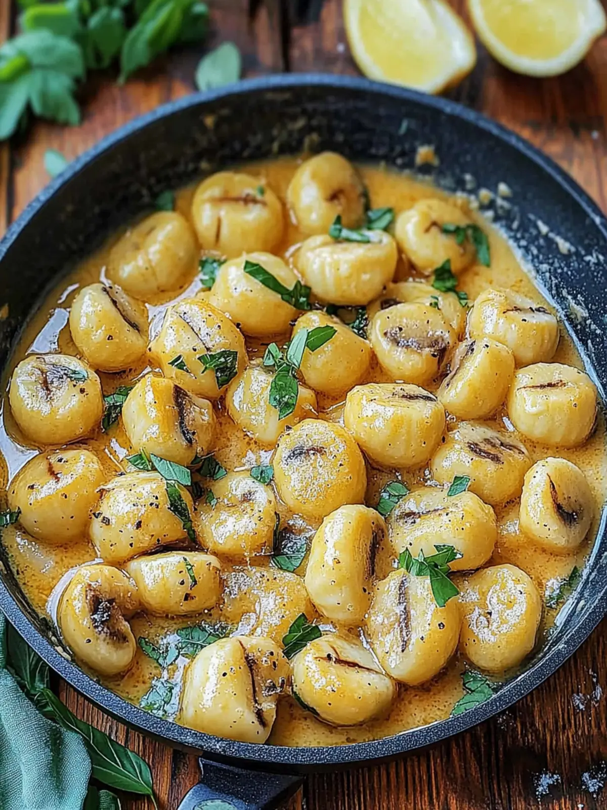 Cremige Gnocchi Pilz Pfanne für dein schnelles Abendessen 2 Cremige Gnocchi Pilz Pfanne