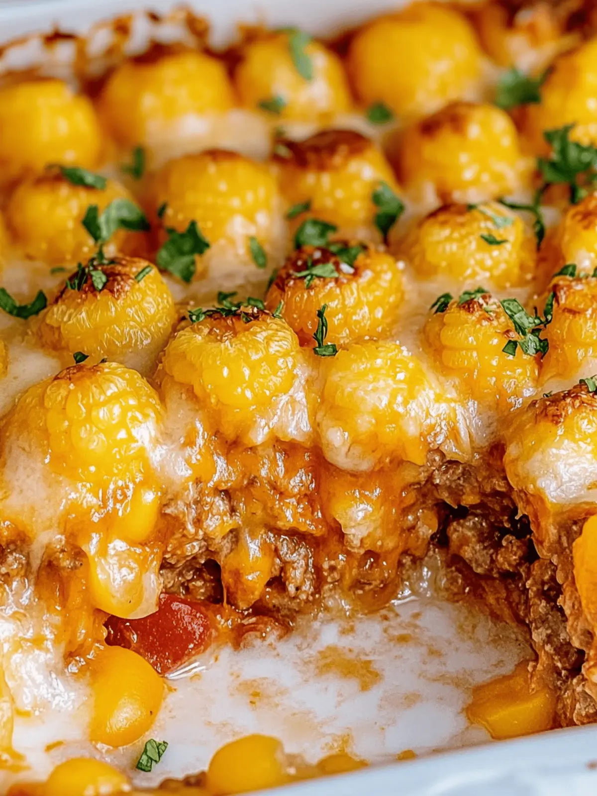 Einfacher, käsiger Cowboy-Auflauf