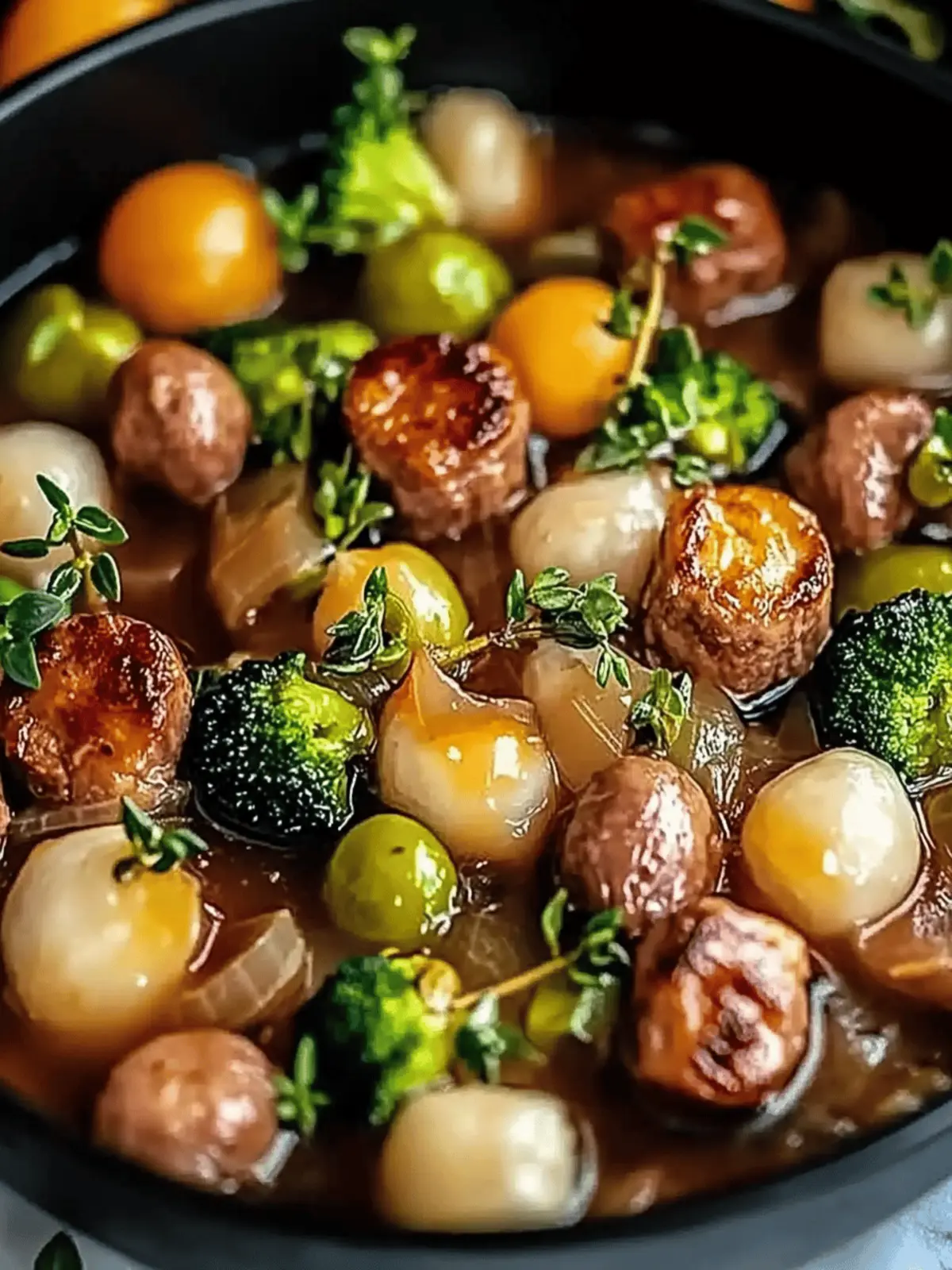 Rosenkohl-Eintopf mit 400g Hackfleisch für Gemütliche Abende 4 Rosenkohl-Eintopf mit 400g Hackfleisch