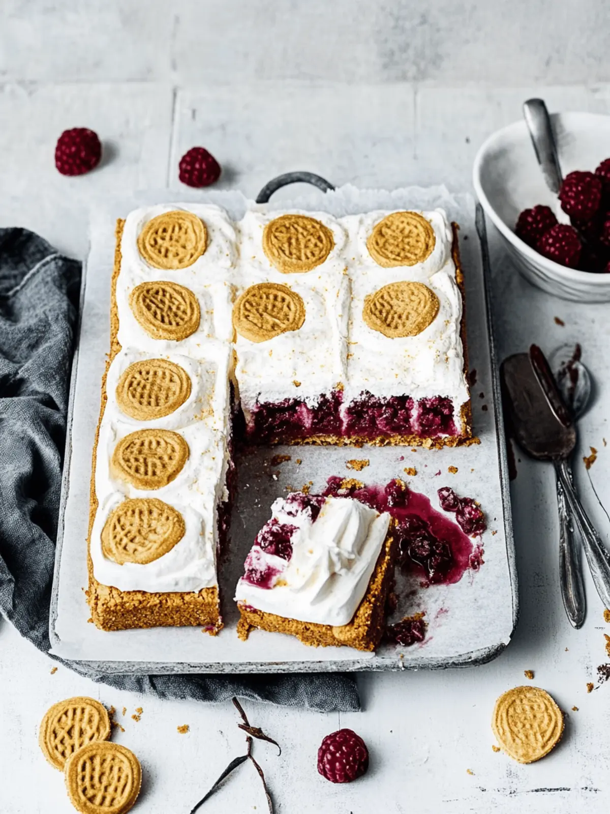 Saftiger Spekulatius Kuchen mit Kirschkompott 3 Spekulatius Kuchen