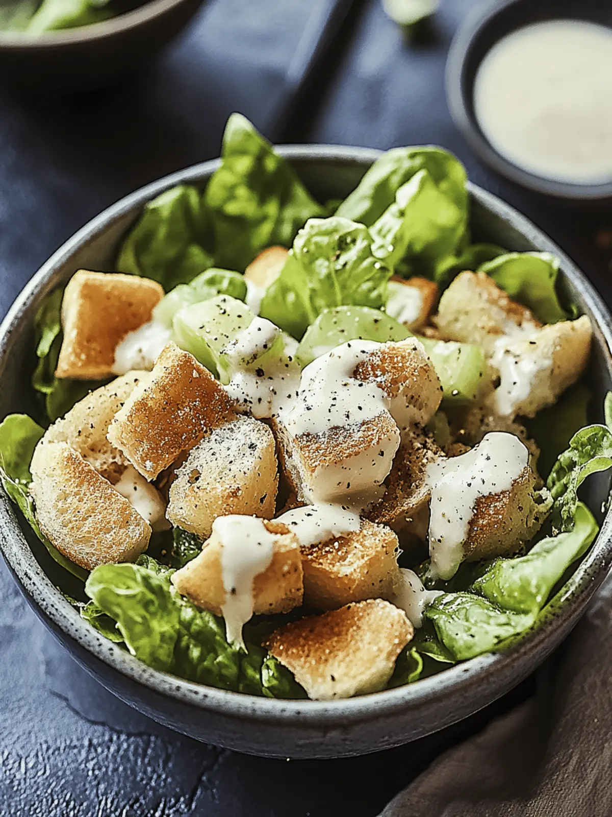 Knuspriger Caesar-Salat