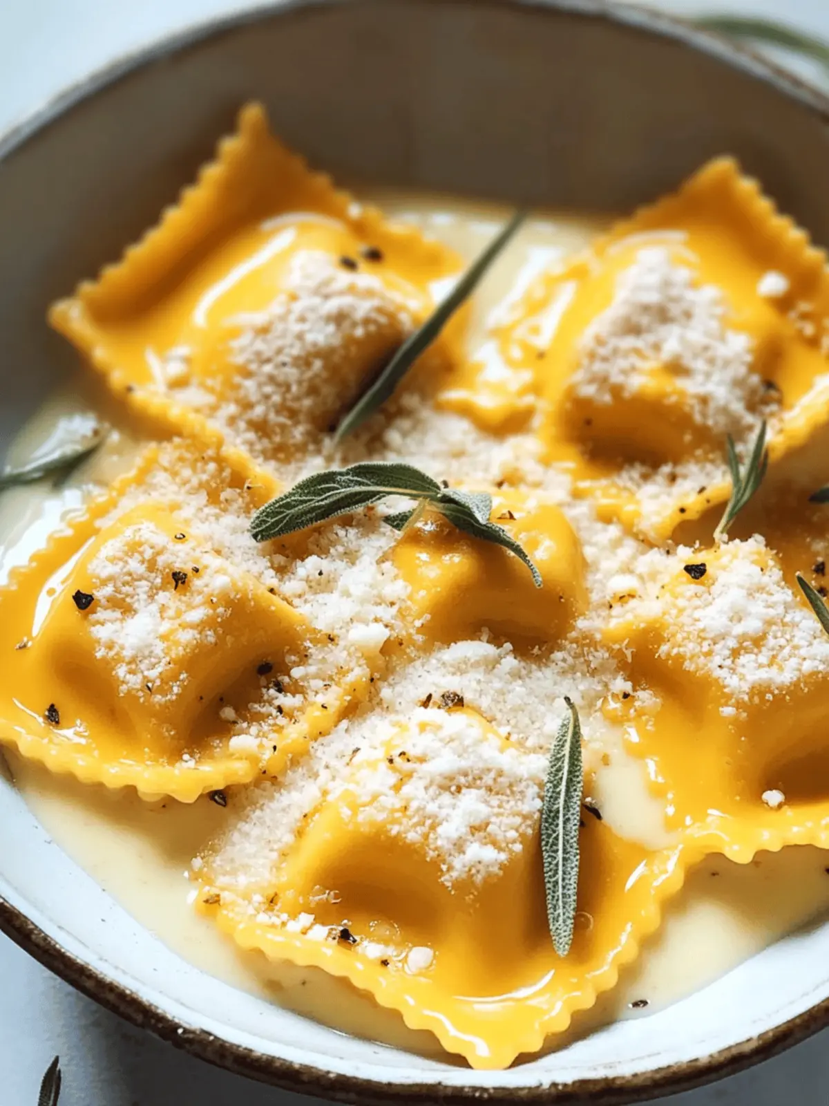 20 Minuten cremige Kürbisravioli für jeden Abend