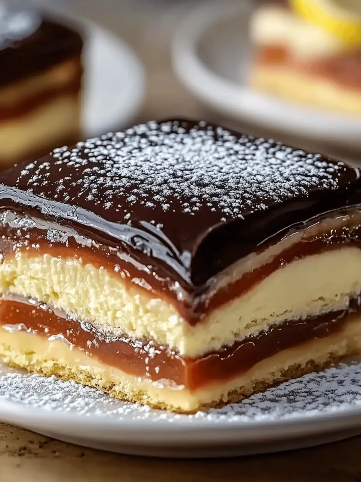 Ultimativen Schokoladen-Eclair-Kuchenstücke, die dich verzaubern werden