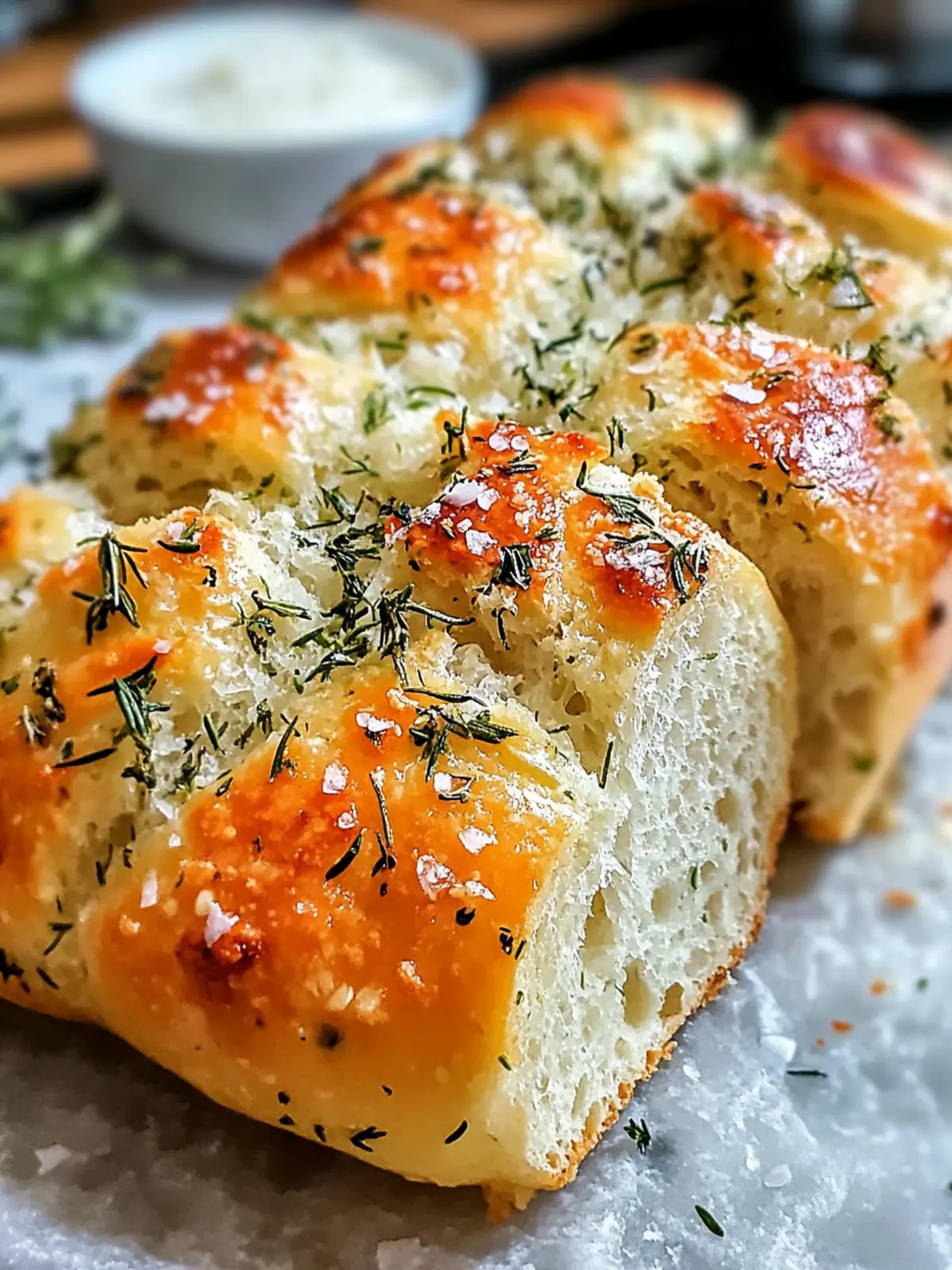 Knoblauch Parmesan Kräuter Brot ganz einfach selber backen 5 Knoblauch Parmesan Kräuter Brot