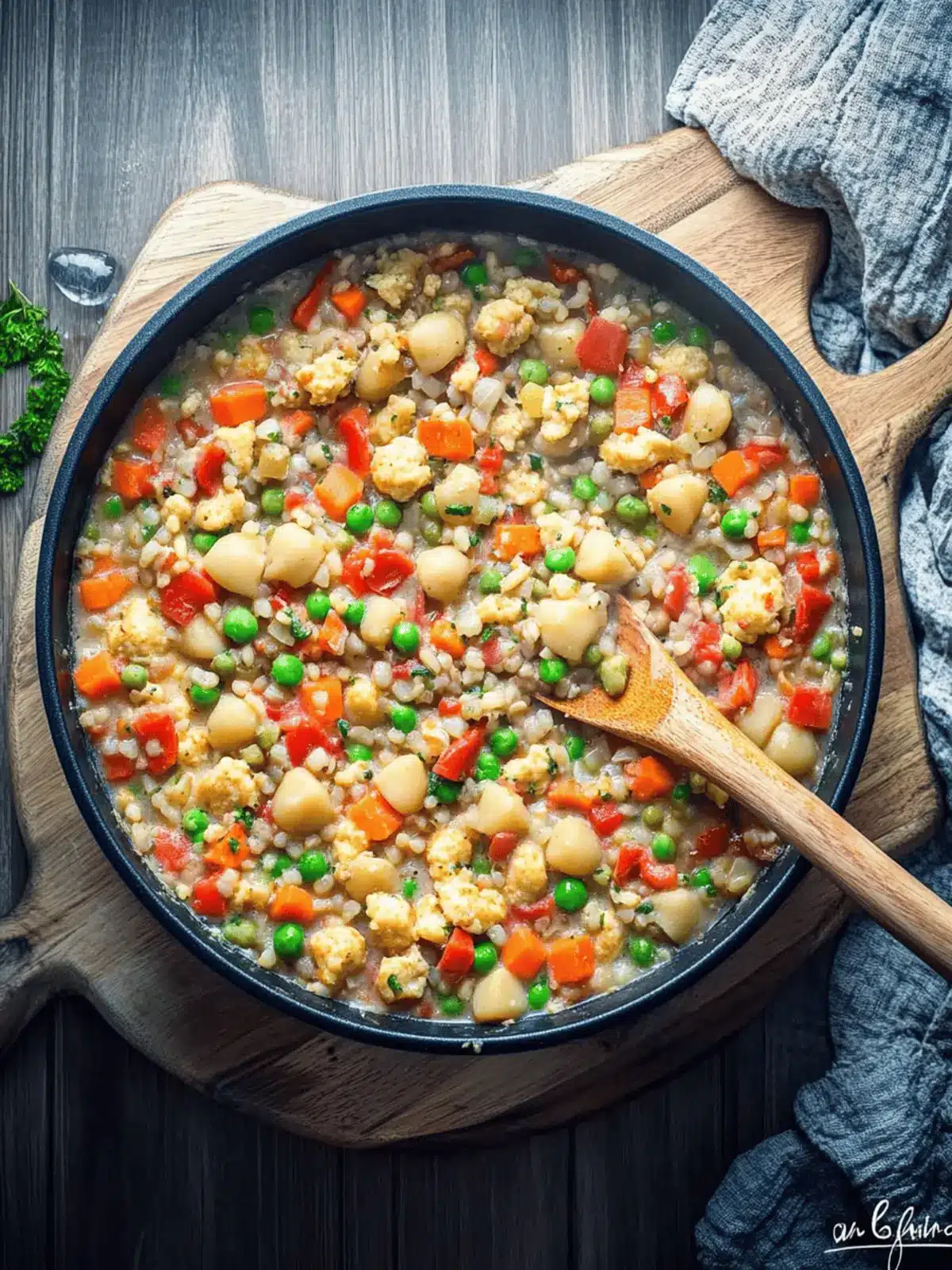 Ein-Topf-Gnocchi mit Gemüse