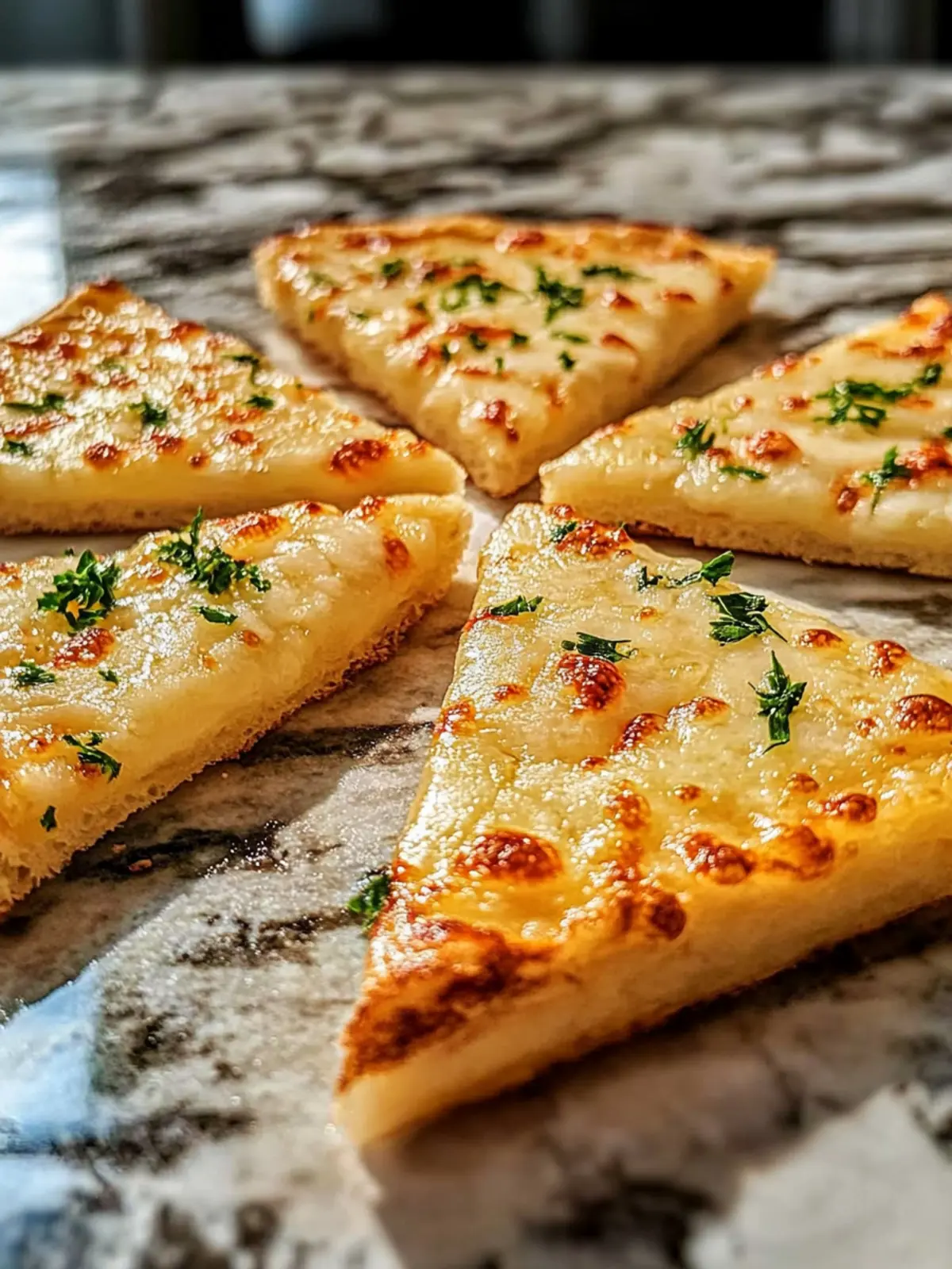 Crispy Käsetriangel mit Knoblauch- und Kräuterfüllung 5 Crispy Käsetriangel mit Knoblauch- und Kräuterfüllung