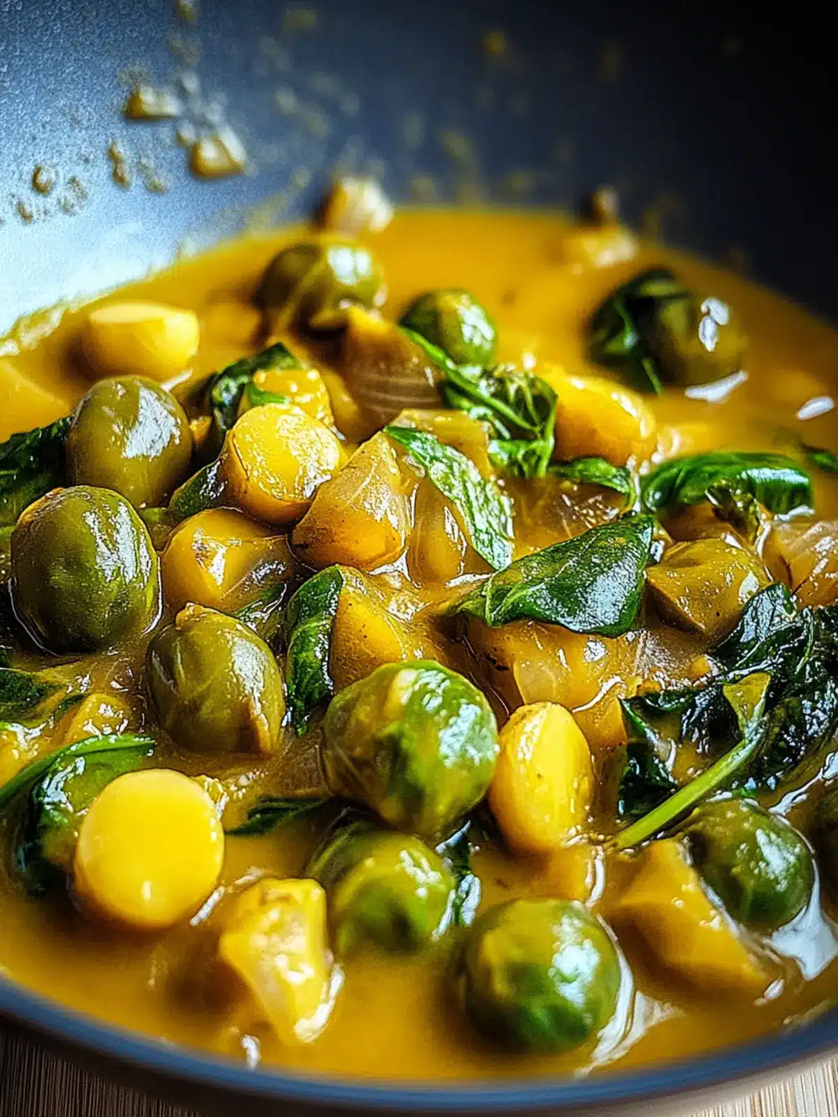 Brussels-Sprossen-Curry mit Kichererbsen für jeden Tag 3 Brussels-Sprossen-Curry mit Kichererbsen