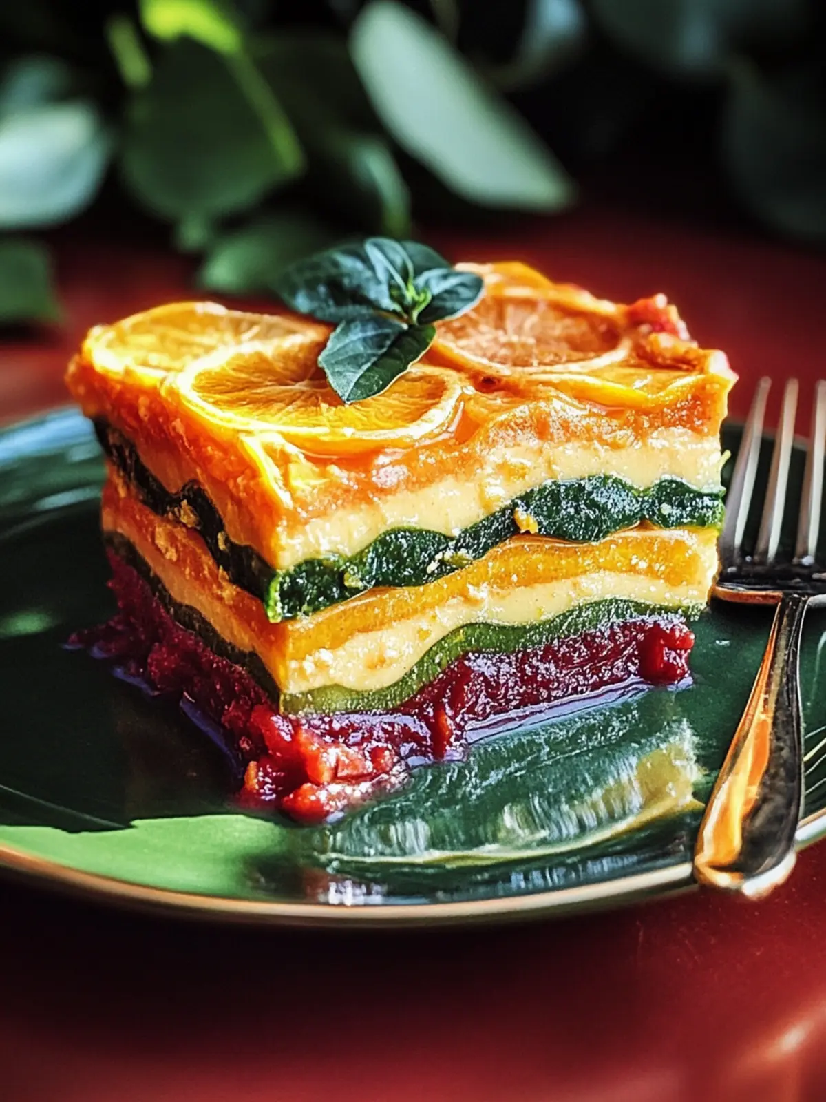 Leckere Regenbogenlasagne für Colorful Dinner 2 Regenbogenlasagne