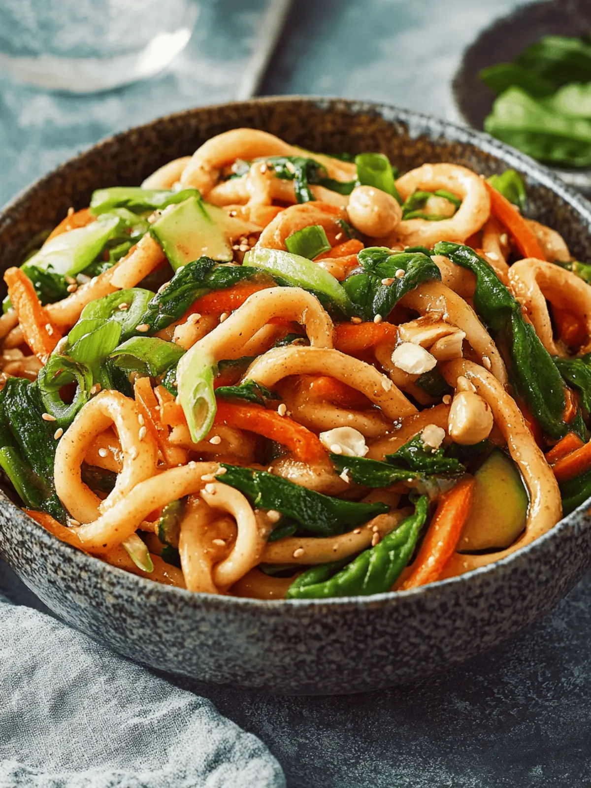 Hühnchen Udon Pfanne