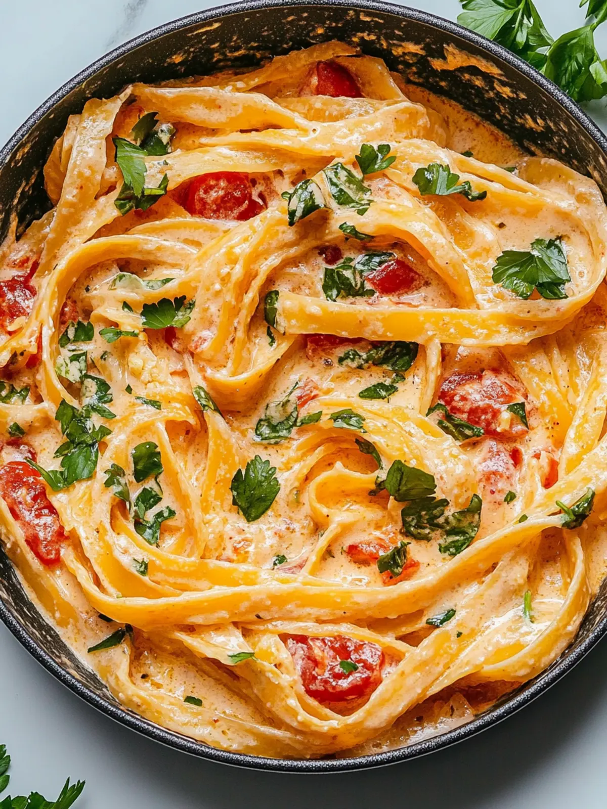 Diese getrocknete Tomaten-Pasta