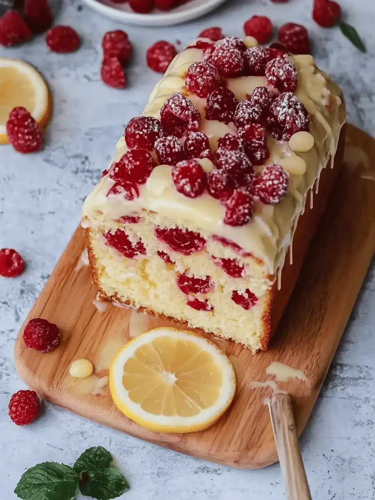 Weißer Schokoladen-Himbeerkuchen