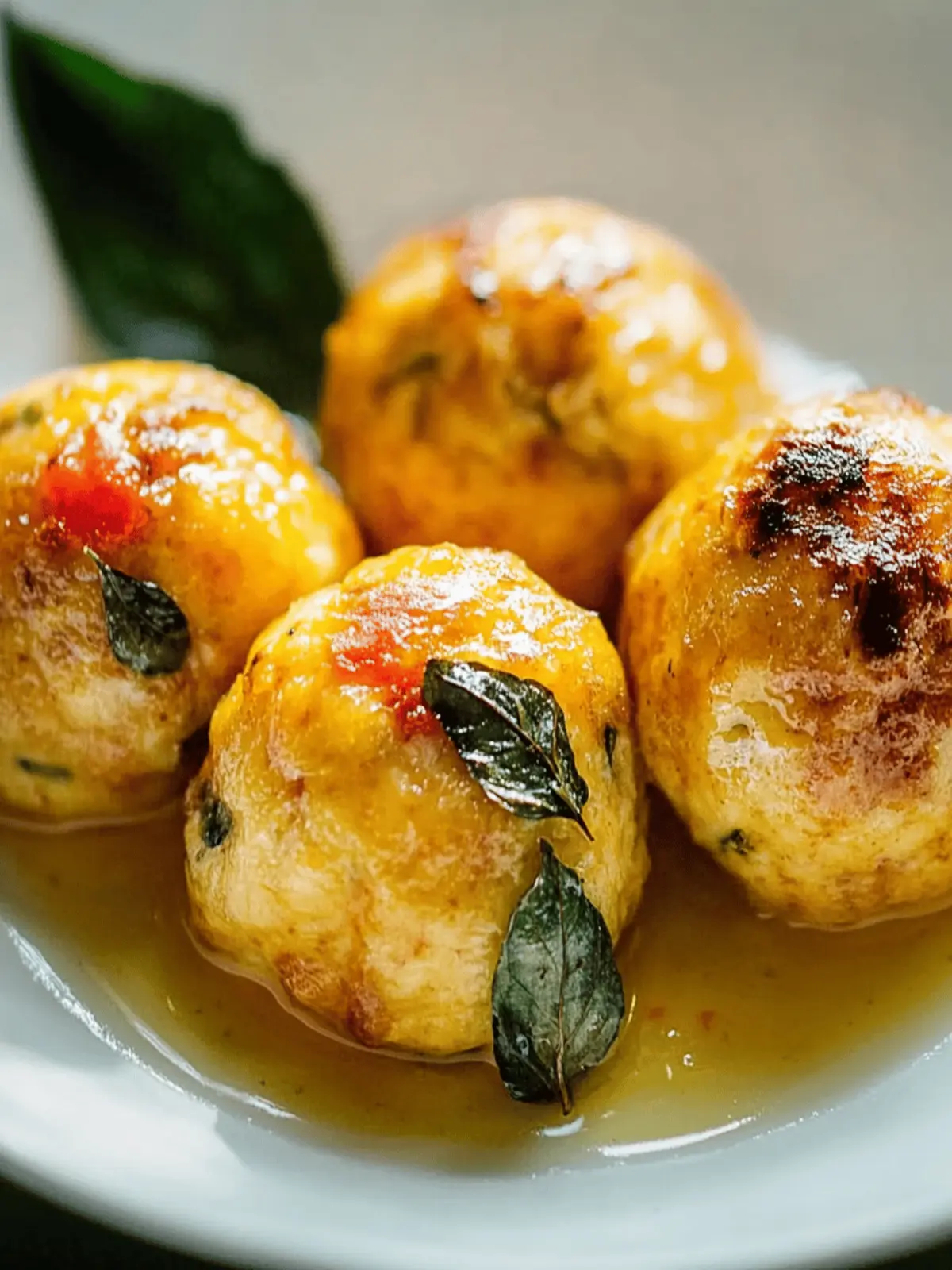 Kürbisknödel mit Salbeibutter: Herbstlicher Genuss 2 Kürbisknödel mit Salbeibutter