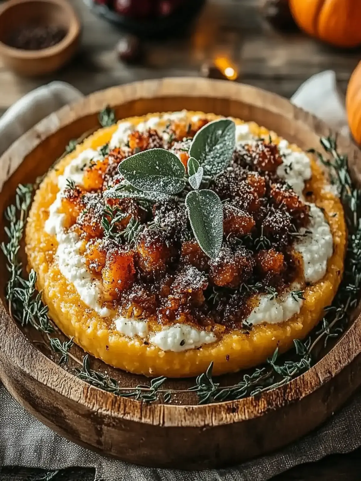 Kürbis-Polenta mit Salbeibutter für Gemütlichkeit 4 Kürbis-Polenta mit Salbeibutter
