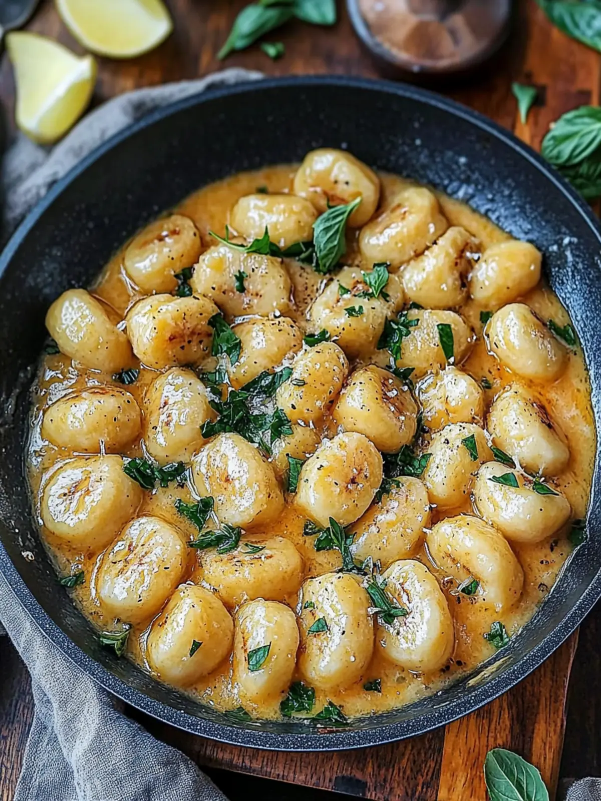 Cremige Gnocchi Pilz Pfanne für dein schnelles Abendessen 3 Cremige Gnocchi Pilz Pfanne