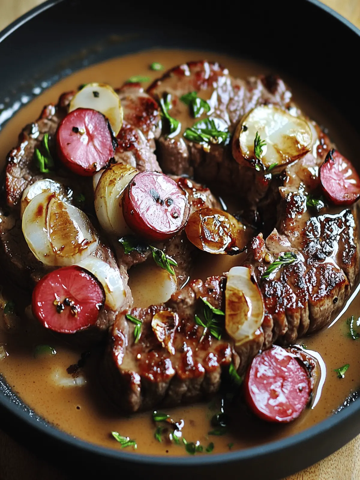 Zartes Rinderfilet mit Balsamico- und Sahnesoße 2 Zartes Rinderfilet mit Balsamico- und Sahnesoße