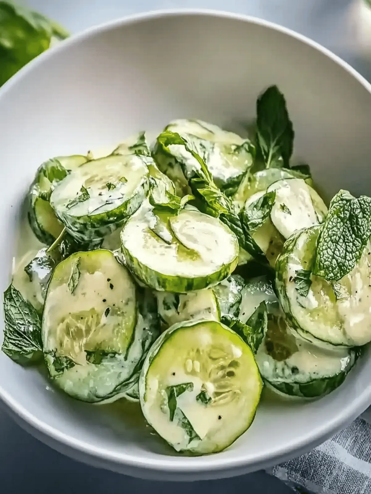 Cremiger Gurken- und Avocadosalat für den Sommer 3 Cremiger Gurken- und Avocadosalat