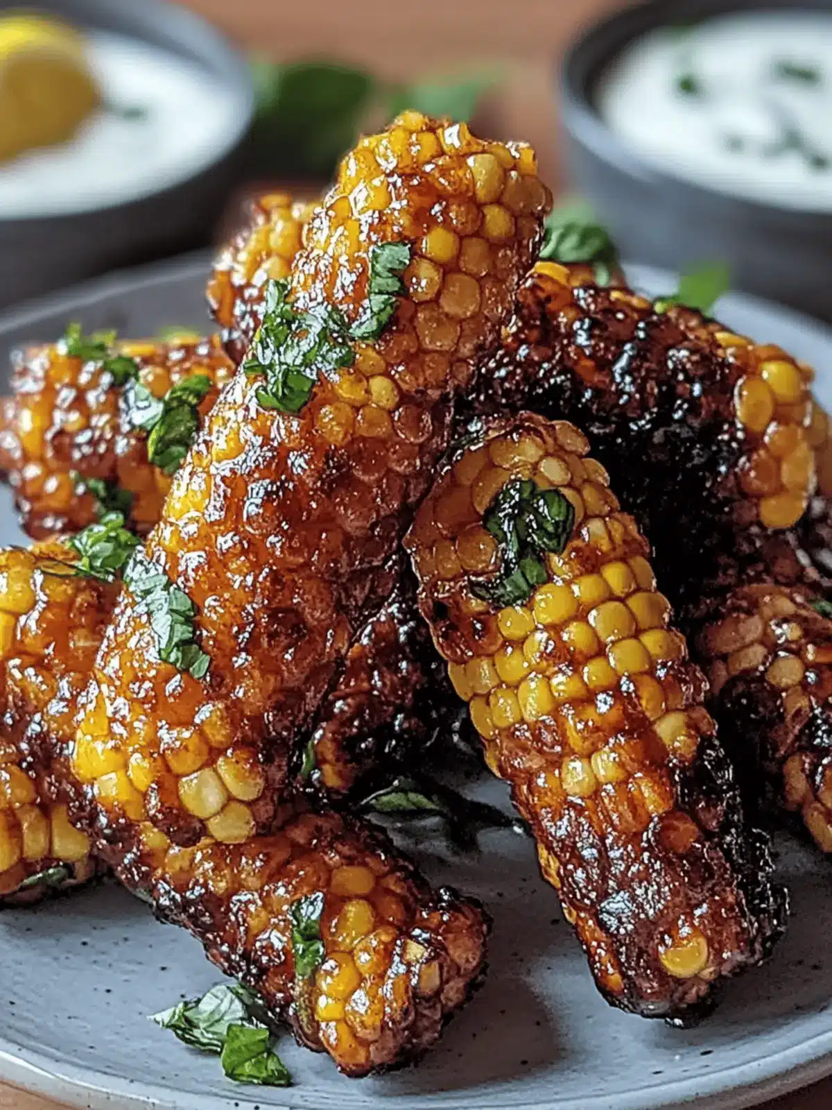 Vegane Maisrippchen mit Chili und Limettencreme genießen 2 Vegane Maisrippchen mit Chili und Limettencreme