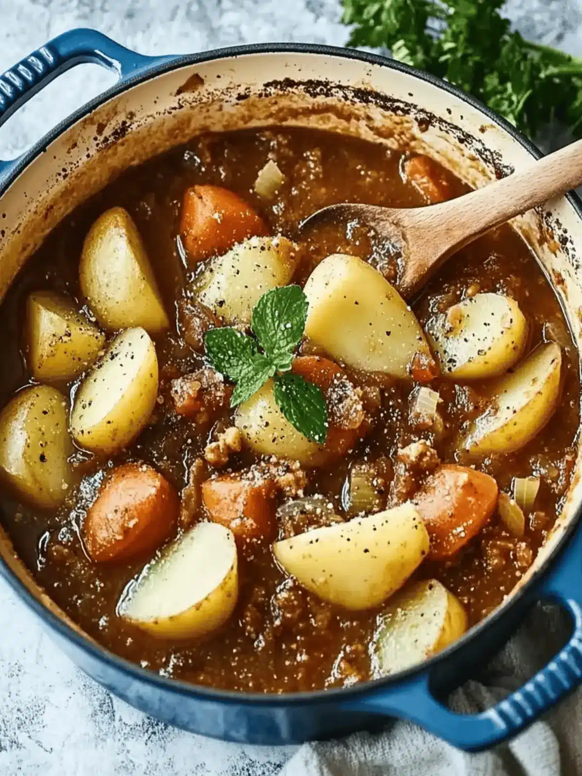 Gewürzter Wurzel- und Linseneintopf für kalte Tage 4 Gewürzter Wurzel- und Linseneintopf