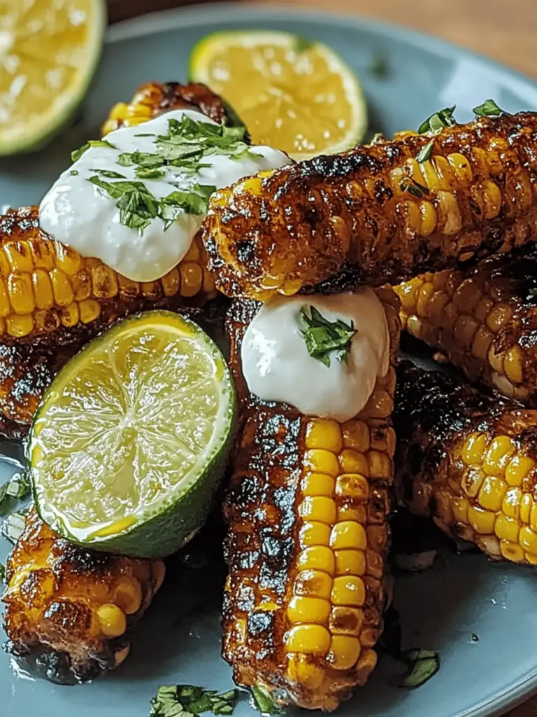 Vegane Maisrippchen mit Chili und Limettencreme