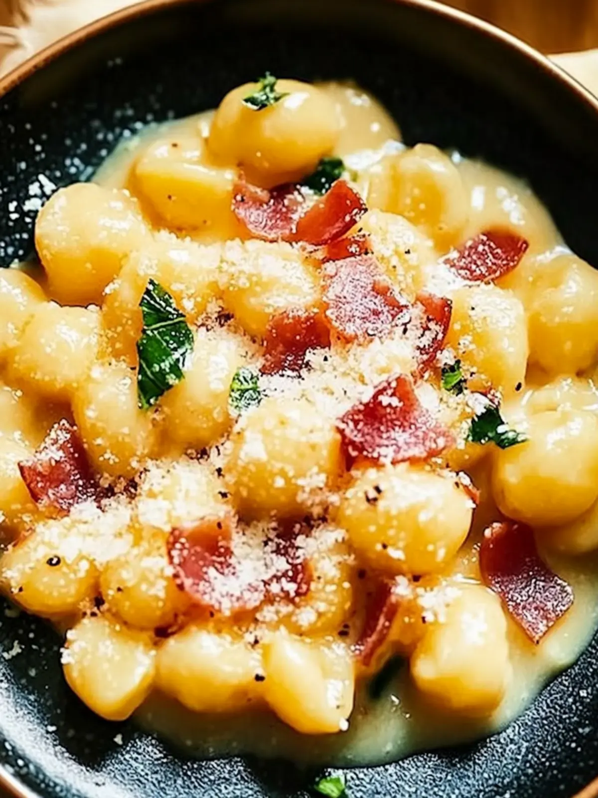 Gnocchi Carbonara ohne Sahne schnell zubereitet 3 Gnocchi Carbonara ohne Sahne