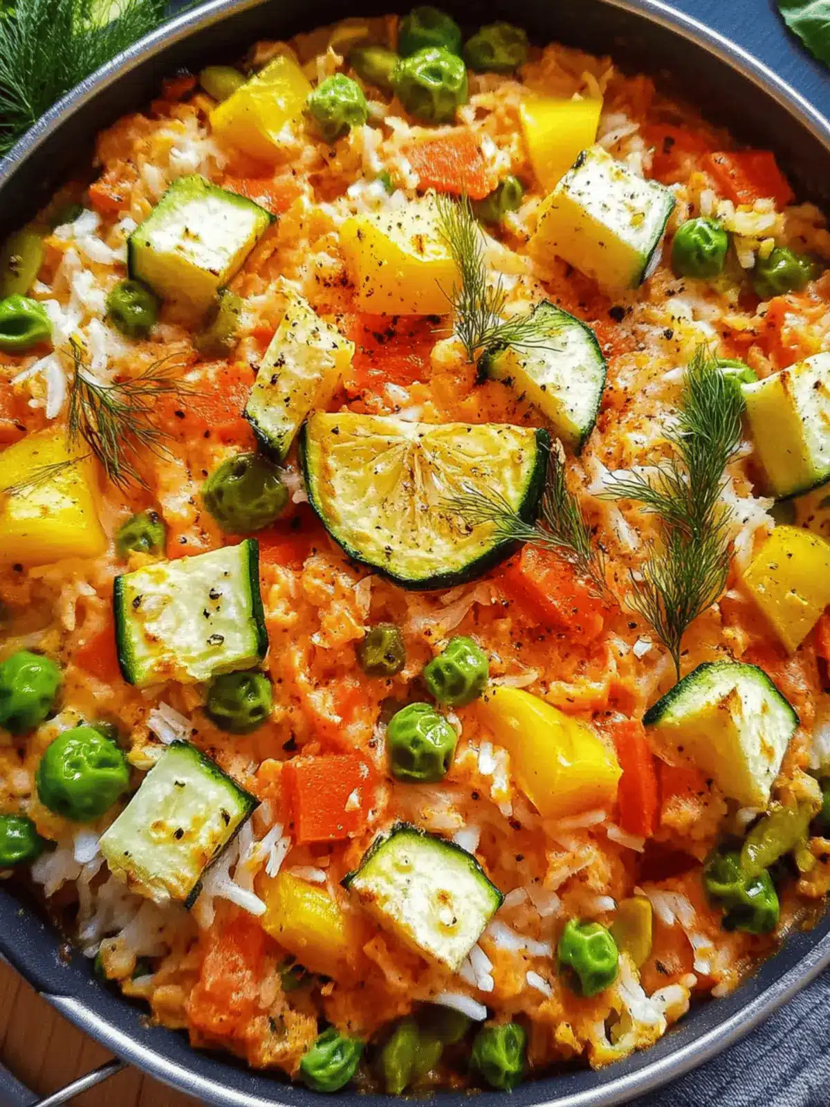 Überbackener Reis mit Feta und Gemüse schnell zubereiten 5 Überbackener Reis mit Feta und Gemüse