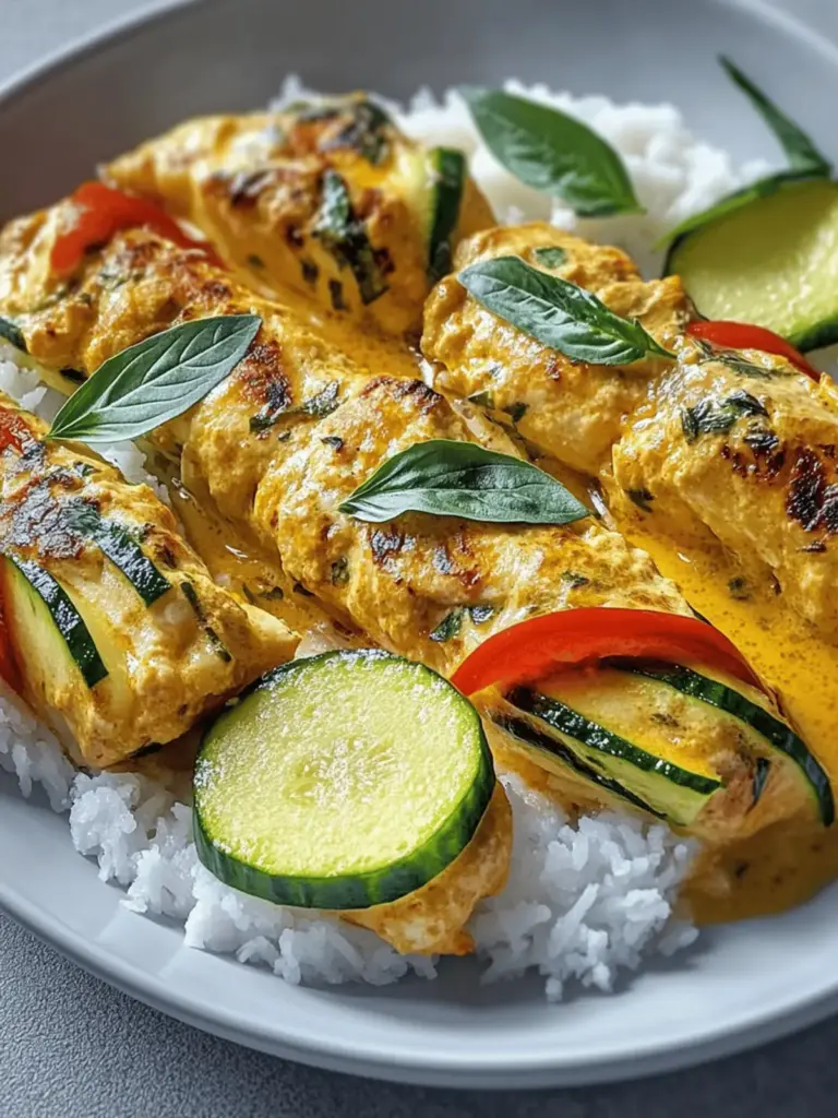 Cremige Paprika Zucchini Hühnchen