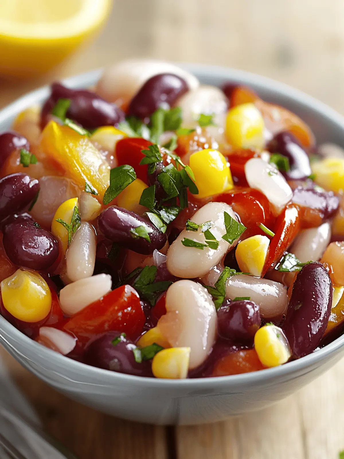 Bunte Bohnensalat für Diabetiker – frisch, knackig und gesund