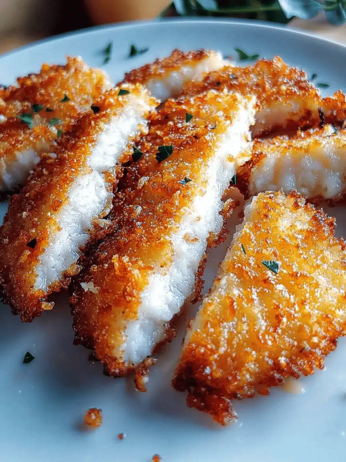 Knusprige Luftfritteuse panierte Hähnchenbrust Rezept 3 Knusprige Luftfritteuse panierte Hähnchenbrust