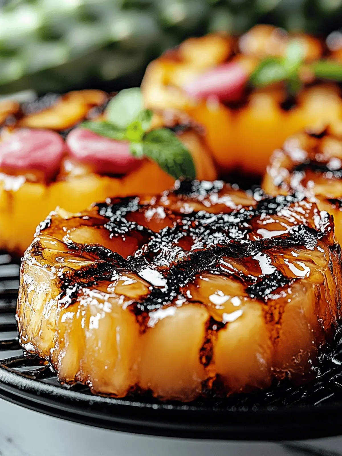 Gegrillte Ananas mit Honig und Zimt: Sommerlicher Genuss 2 Gegrillte Ananas mit Honig und Zimt