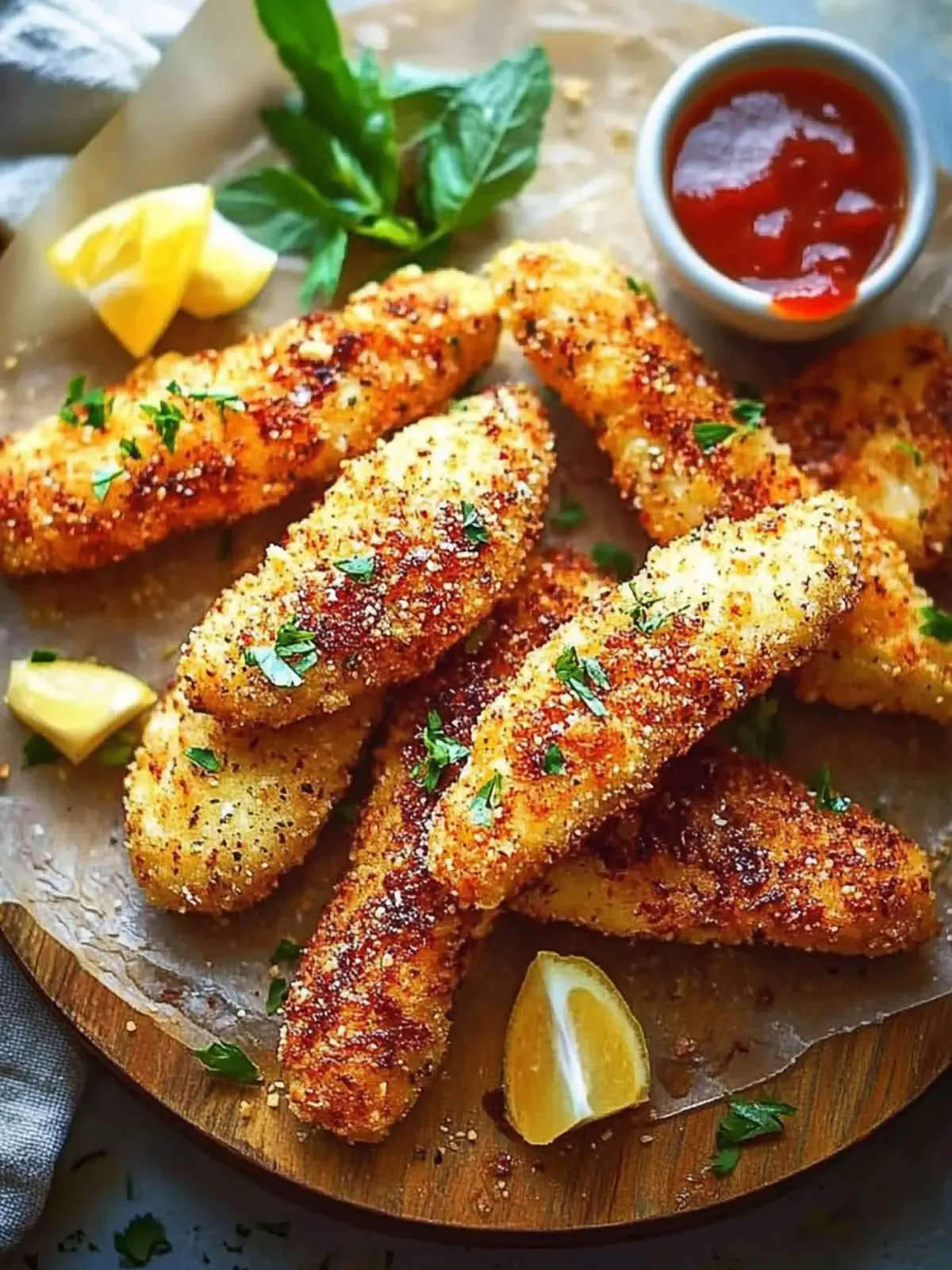 Krosse im Ofen gebackene Hähnchenstreifen lecker und gesund 2 Krosse im Ofen gebackene Hähnchenstreifen