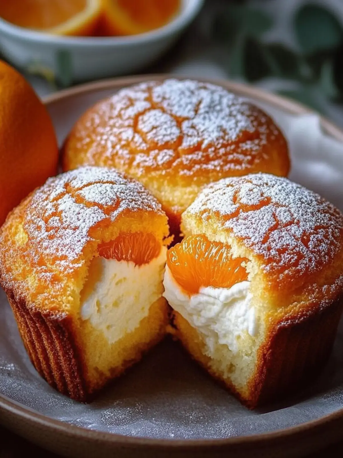 Käsekuchen-Muffins mit Mandarinen für jeden Anlass 5 Käsekuchen-Muffins mit Mandarinen