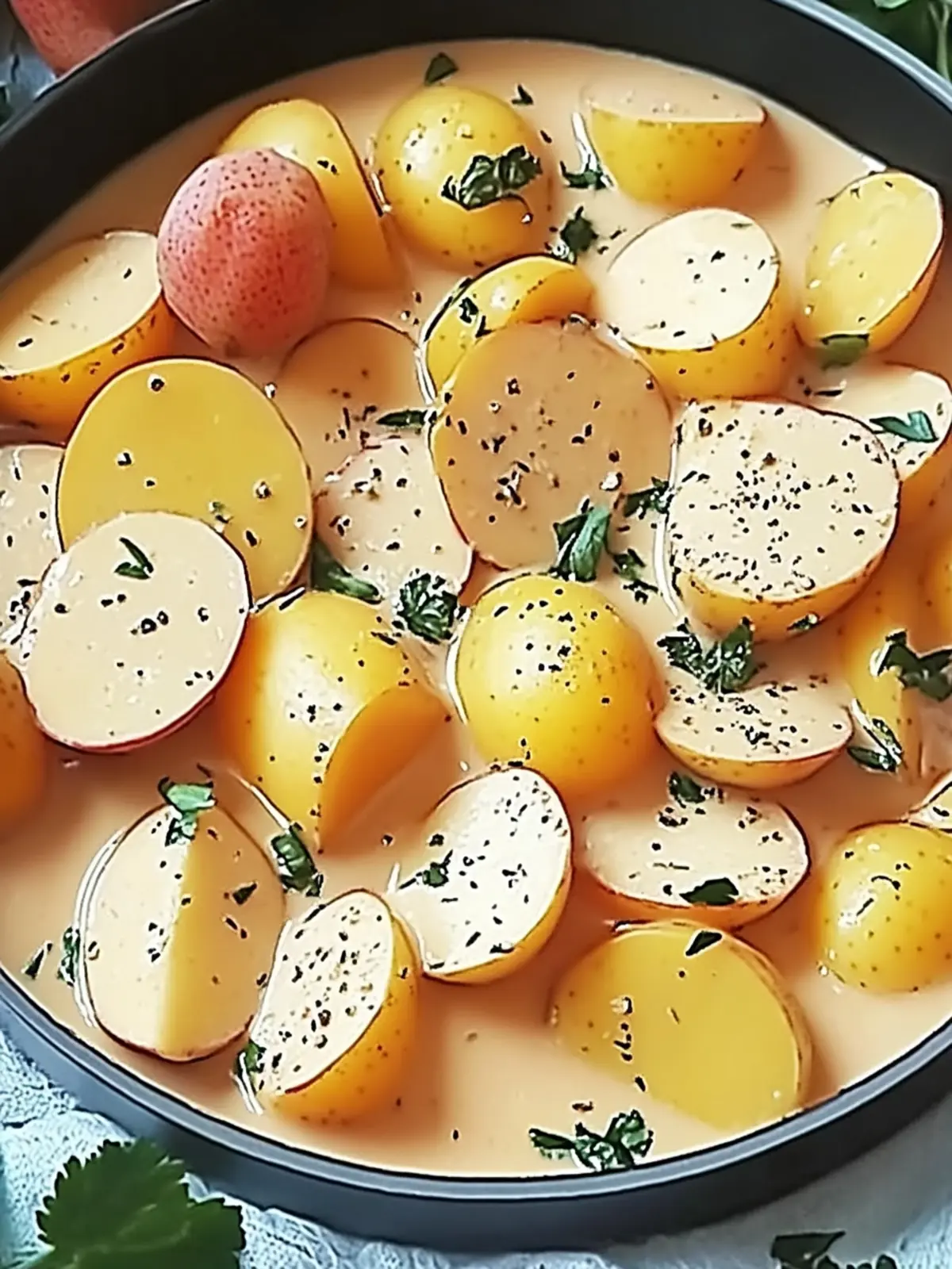 Kartoffeln mit Knoblauchcremesauce – Einfach lecker! 3 Kartoffeln mit Knoblauchcremesauce