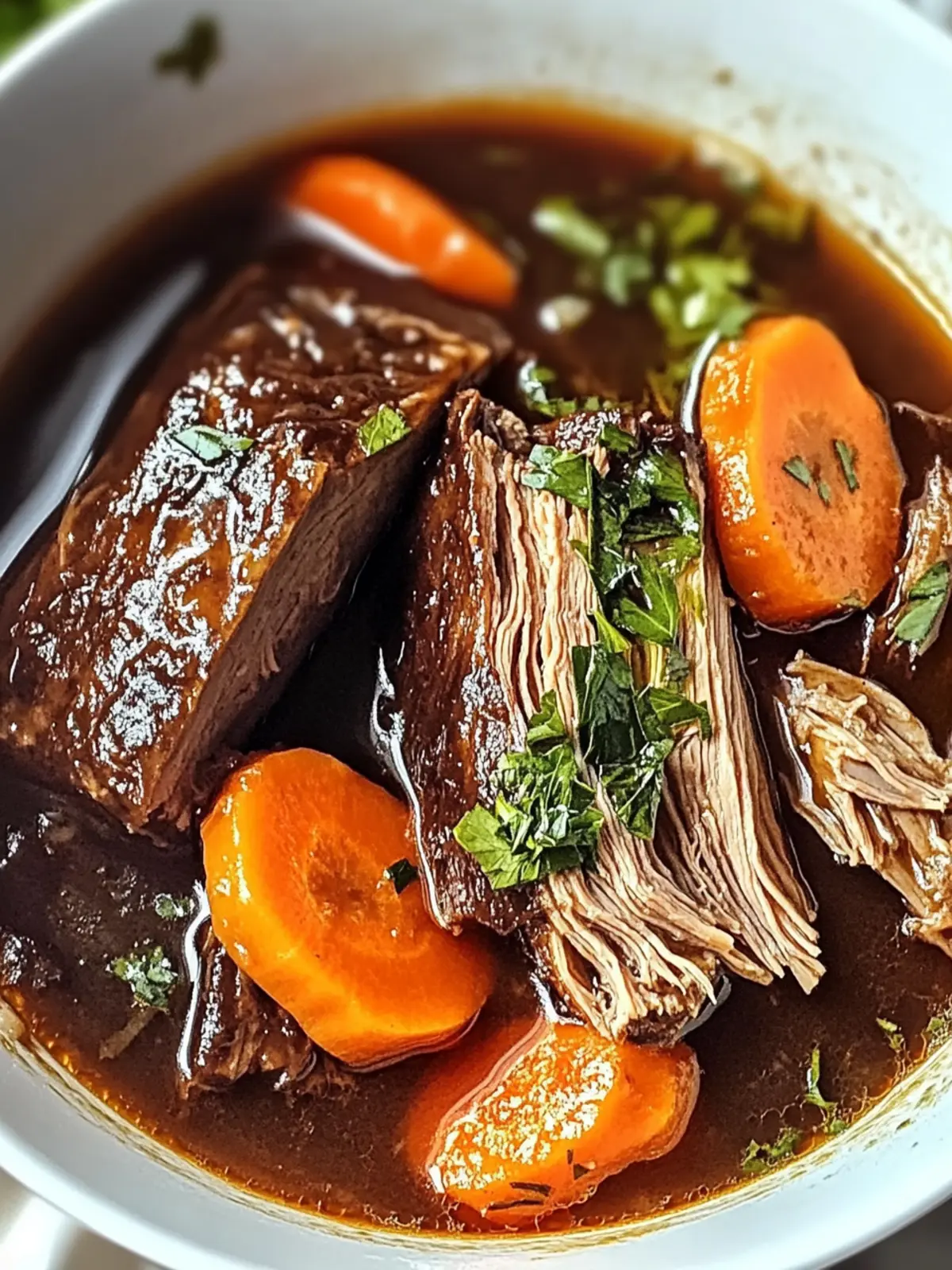 Rotwein geschmortes Rindfleisch für dein Wohlbefinden 3 Red wine braised beef for your well-being