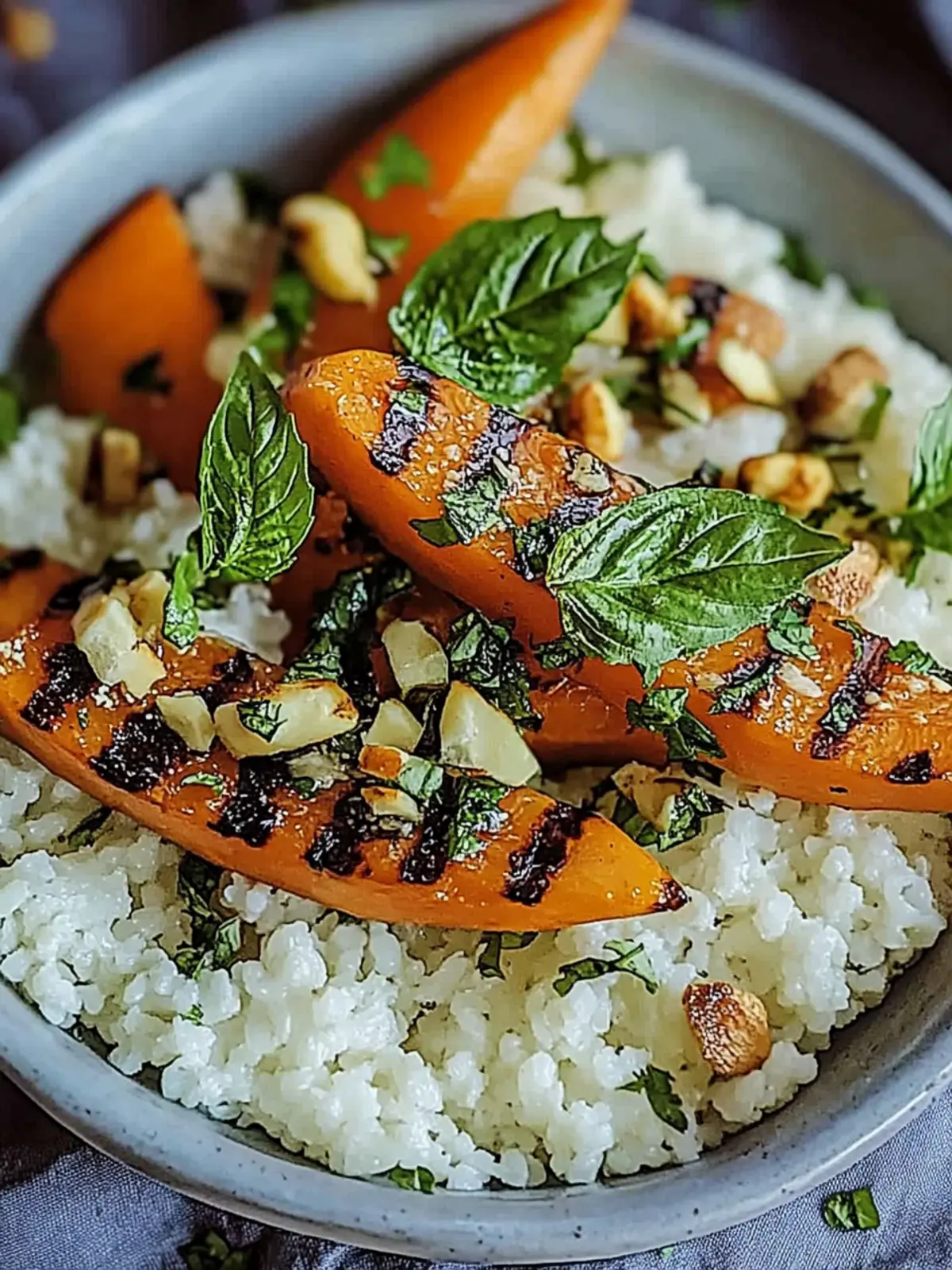 Zitronenglasierte geröstete Karotten und Reissalat genießen 3 Zitronenglasierte geröstete Karotten und Reissalat