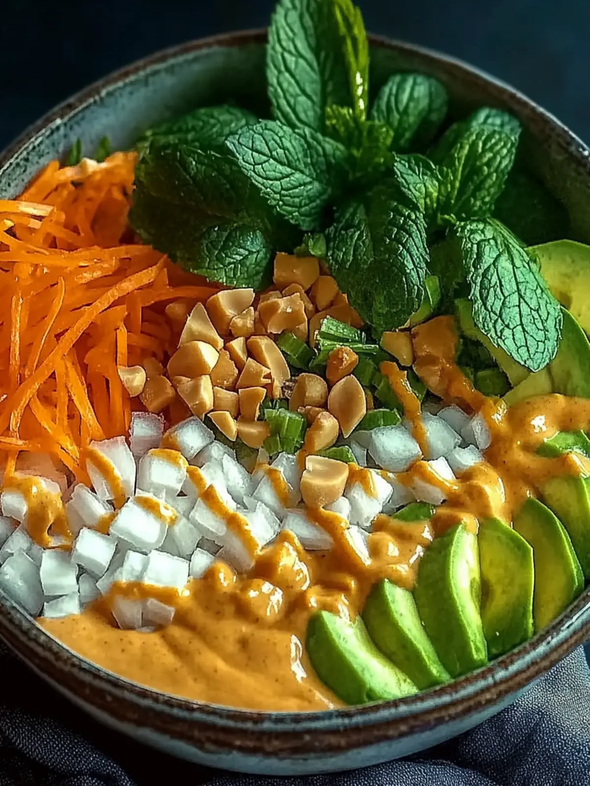 Frische und knackige Frühlingsrollen-Salat für den Sommer 4 Frische und knackige Frühlingsrollen-Salat