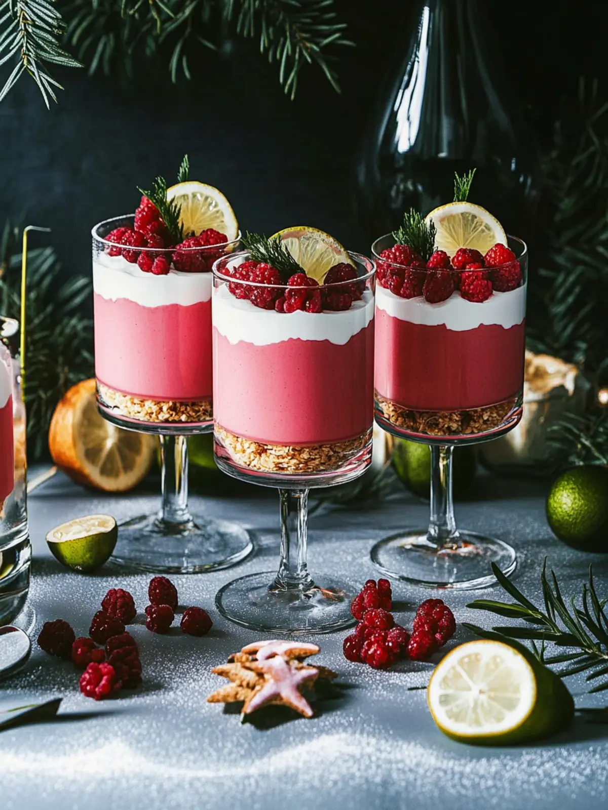 Himbeer-Zimtstern-Dessert für festliche Genussmomente 3 Himbeer-Zimtstern-Dessert