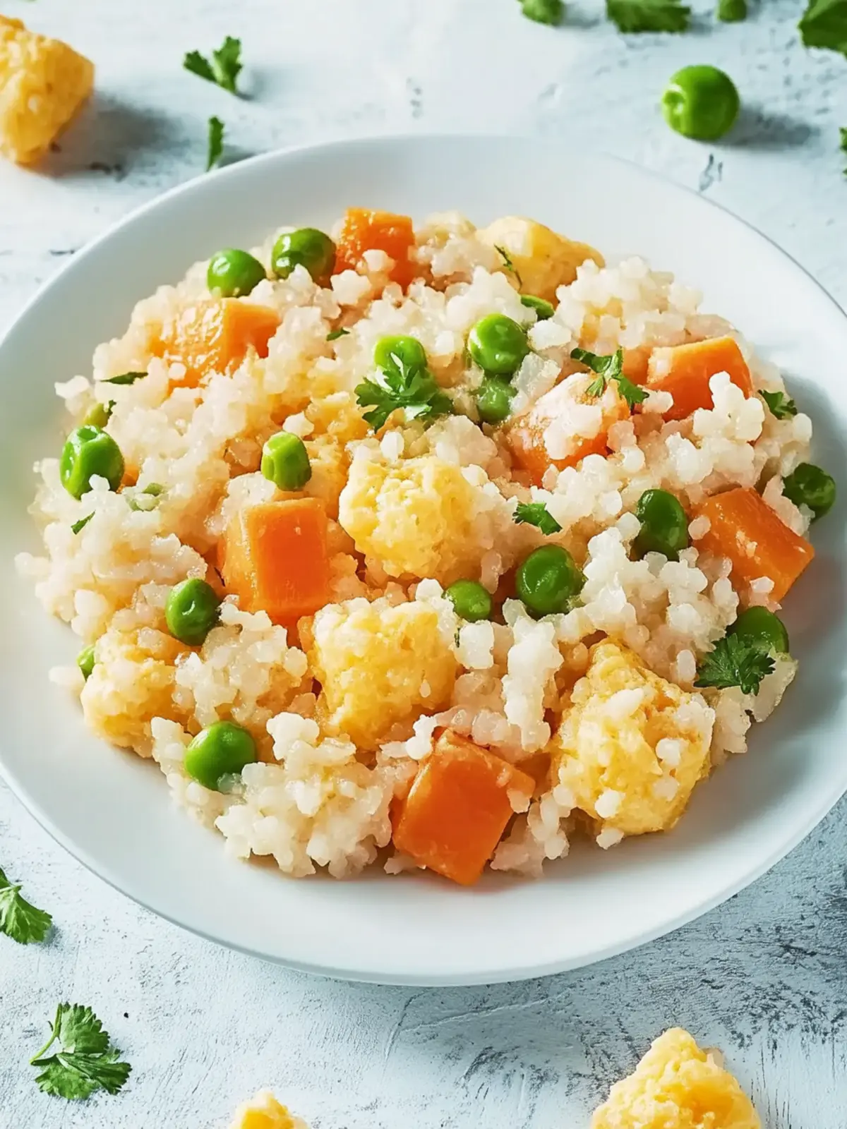 Gebratener Reis mit Gemüse und Ei für Schnellköche 4 Gebratener Reis mit Gemüse und Ei