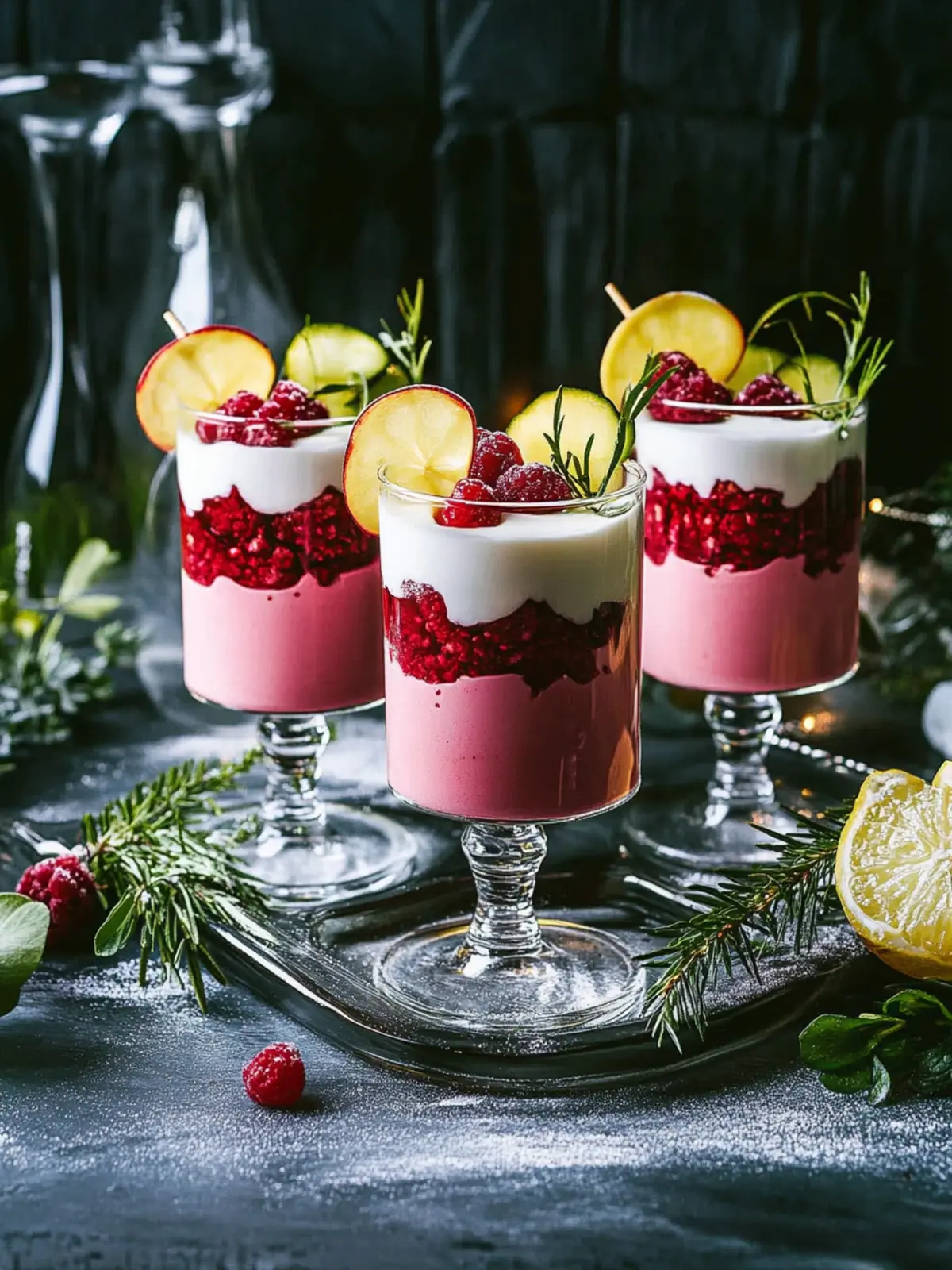 Himbeer-Zimtstern-Dessert für festliche Genussmomente 2 Himbeer-Zimtstern-Dessert