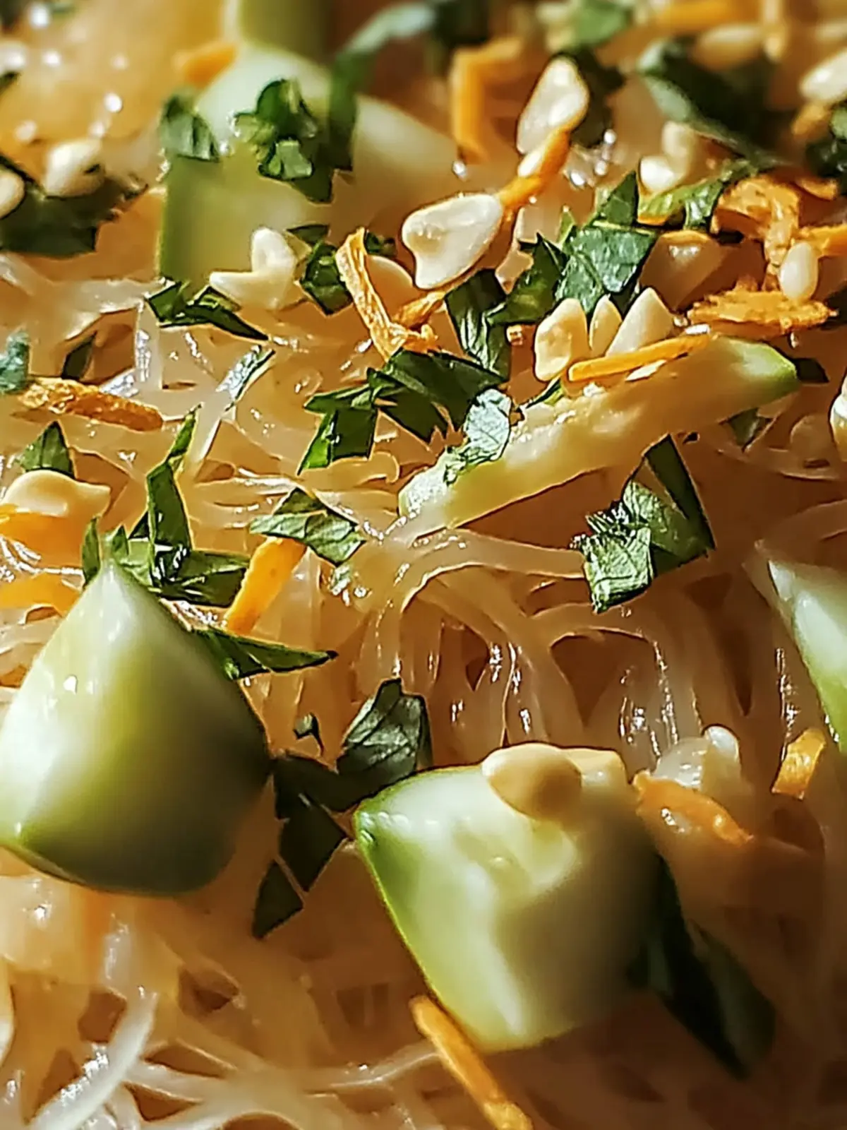 Salat mit cremigem Erdnussdressing