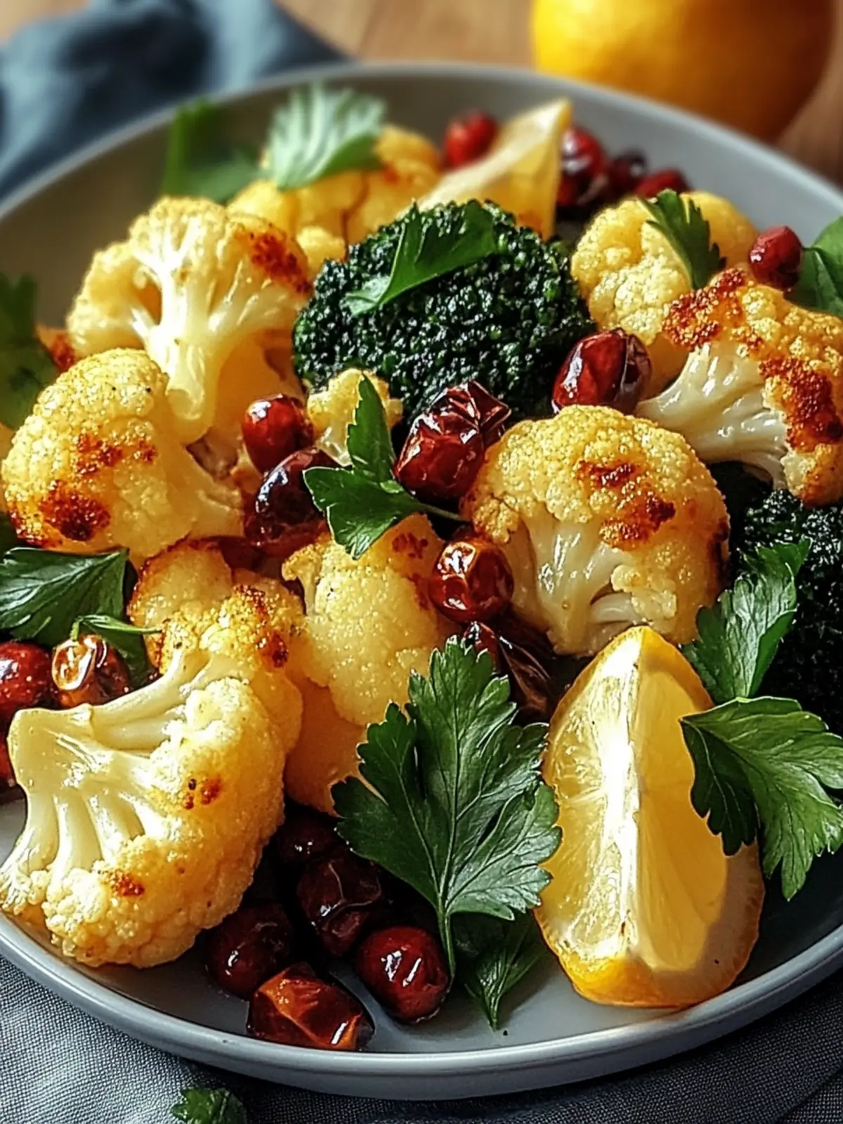 Gewürzter Blumenkohl mit Kichererbsen - Vegan & Lecker 3 Gewürzter Blumenkohl mit Kichererbsen