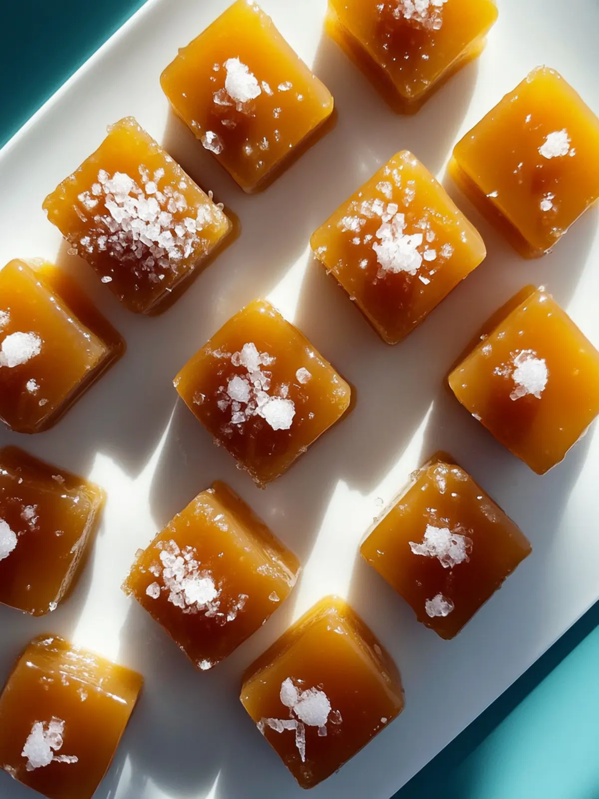 Gesalzene Karamellbissen für Naschkatzen 4 gesalzene Karamellbissen