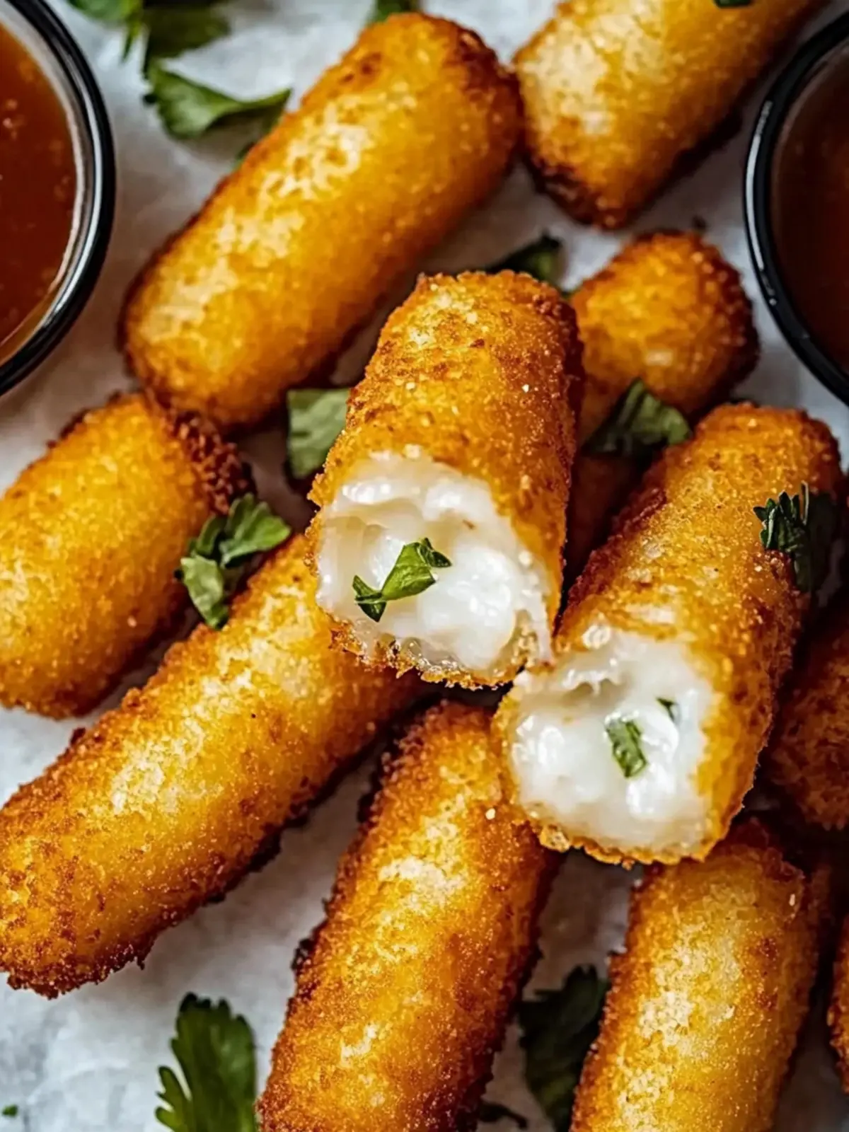 Crispy Airfryer Mozzarella-Sticks in 10 Minuten 5 Airfryer Mozzarella-Sticks